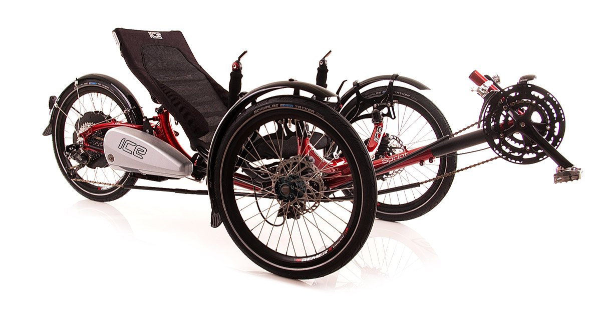 ICE liegende dreirad fahrrad elektro